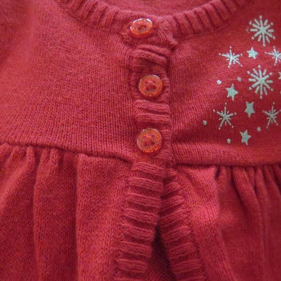 Red Snowflake Sweater & Velour Pants 3 months Mixed Set - Picture 11 of 12